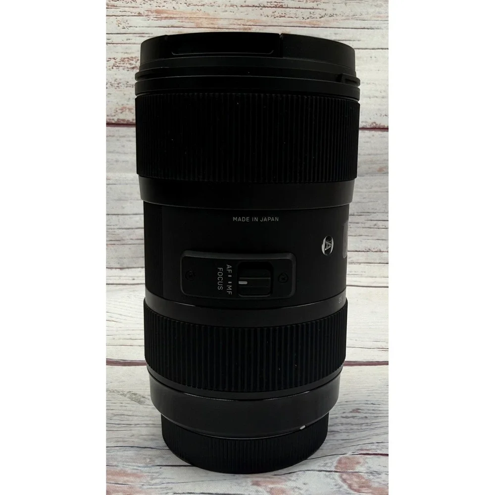 Sigma 18-35mm f/1.8 DC HSM Art Lens Canon EF Mount w/ Hood Caps & Case